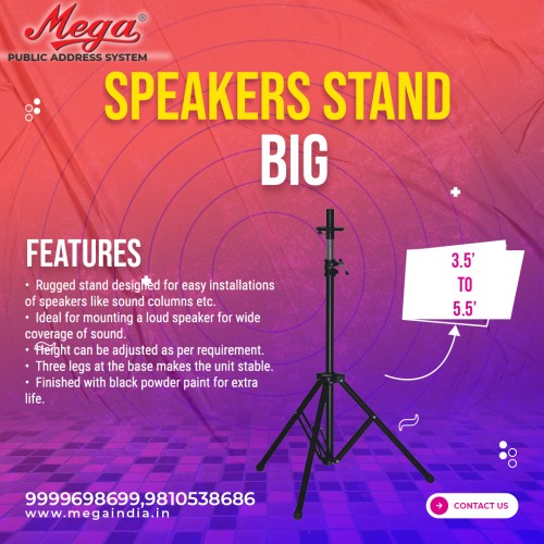 Speaker Stand Big  P.A. Microphone & Speaker Stands
